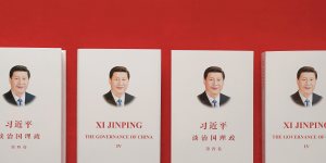 Volume IV of “Xi Jinping:The Governance of China” in Chinese and English.
