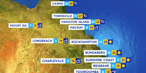 National weather forecast for Thursday July 31