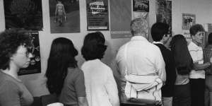 A food kitchen queue in Sydney in 1983,when unemployment doubled,