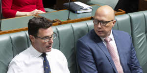 Nationals leader David Littleproud and Liberal leader Peter Dutton are working on the Coalition’s energy policy.