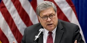 US AG Barr:No evidence of fraud that would change election outcome