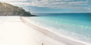 Uncrowded Blenheim Beach,Jervis Bay.