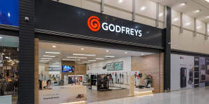A new-look Godfreys store in Auburn,Sydney,in 2022.