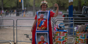 Royal fan Mandy Ellis is camping out on The Mall in London ahead of the May 6 coronation.