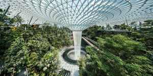 Changi Airport’s Jewel complex. Singapore ticks all the boxes for a stopover.