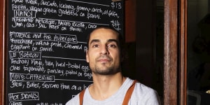 Ben Shemesh,co-owner of Small's Deli at Potts Point,has turned his sandwiches into a social media hit. 