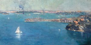 Absolute waterfront:Arthur Streeton's Sydney Harbour mirrors property trend