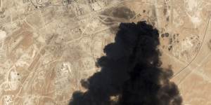 Iran was blamed for an attack on a Saudi oil facility in September.