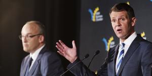 Premier Mike Baird (right) and Opposition Leader Luke Foley put political pragmatism before principles in the racing saga.
