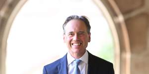 Greg Hunt at the University of Melbourne on Friday.
