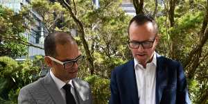 Opposition treasury spokesman Daniel Mookhey and Greens MP David Shoebridge who will conduct an upper house hearing into icare on Wednesday.