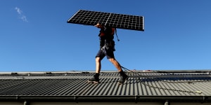 One in three Australian households already have rooftop panels.