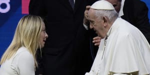 Choose kids not pets,Pope joins Giorgia Meloni in urging Italians