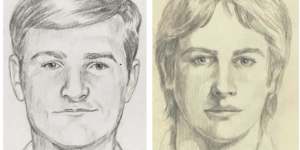 Police sketches of the Golden State Killer.