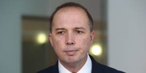 Immigration minister Peter Dutton.