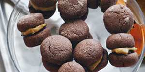 Tiramisu-inspired chocolate biscuits.