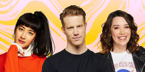 Triple J hosts,from left,Linda Marigliano,Tom Tilley and Gen Fricker are all leaving the national station.
