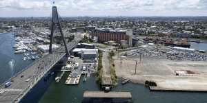 The marinas (left of the bridge) and the industrial ports (right of the bridge) are both part of the review.