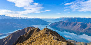 Roy’s Peak overlooking Lake Wanaka on the South Island.