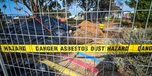 Asbestos mulch found at three more parks in west Melbourne