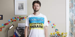 Petr Kuzmin says he will continue to organise anti-Putin protests in Melbourne until the war ends.