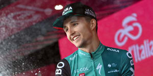 ‘Not here to put socks on centipedes’:Hindley a chance to become first Australian to win Giro