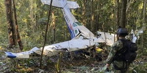 Colombia plane crash kills pilot,sets off search for four missing Indigenous kids