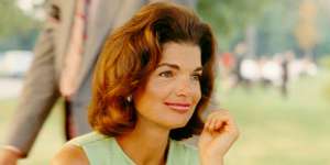 Jackie Kennedy - inspiration for Raffles Femme Fatale cocktail. Her lipstick-smeared glass is on display at the Elephant Bar.