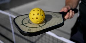 Pickleball racquets are a super-light paddle,bigger than a table tennis bat but smaller than a tennis racquet. The balls are made of perforated plastic