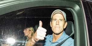 Roberts-Smith leaves Silverwater jail after being granted bail last month.