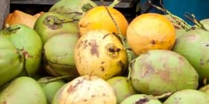 Stall selling fruit in Rio.