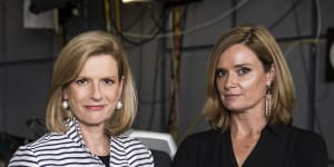 The Drum presenters Ellen Fanning and Julia Baird (right) will stay with the ABC in new roles.