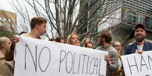 ABC staff walkout of the Ultimo office over chairman Justin Milne's email to former managing director Michelle Guthrie telling her to sack senior reporter Emma Alberici.