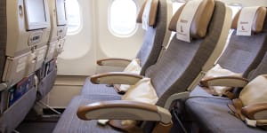 Seat width is closer to what you get on a low-cost carrier than a legacy airline.