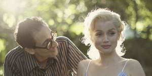 Adrien Brody as The Playwright (aka Arthur Miller),with Marilyn in a rare moment of contentment.