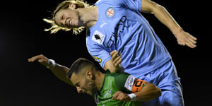 Melbourne City survive late scare against Marconi