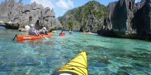 Waves and winds:kayaking the Calamian islands.