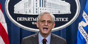 US Attorney-General Merrick Garland.