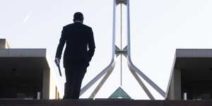 Treasurer Jim Chalmers at Parliament House on Tuesday morning.