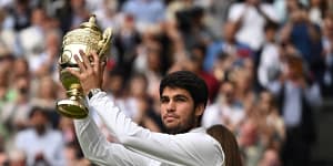 Changing of the guard:Alcaraz beats Djokovic to win Wimbledon men’s title