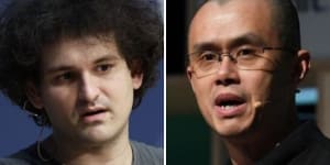 Billionaire Binance founder CZ Zhao (right) has pulled an offer to buy Sam Bankman-Fried’s FTX amid claims FTX is on the brink of collapse.