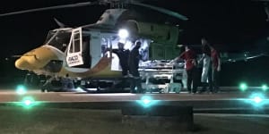 Whitsundays shark victim fights for life in Mackay hospital