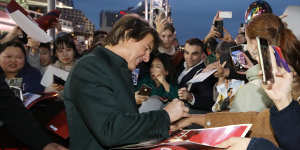 Tom Cruise’s promotion for the new Mission:Impossible included a splashy Australian premiere in Sydney.