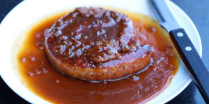 Go-to dish:'Salchicha'pork sausage with cider sauce.