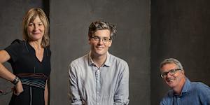 Explainer team Felicity Lewis,Jackson Graham and Angus Holland.