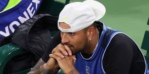 Nick Kyrgios comes to terms with the injury that forced him out of the match at Indian Wells.