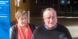 Rod Patterson and Maree Patterson survived the Bourke Street terror attack. Mr Patterson was stabbed in the head.
