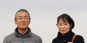 Grandparents Hideo and Yoshie say they have been unable to see their grandchildren in four years. 