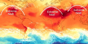 Heatwaves are scorching swathes of the Northern Hemisphere.