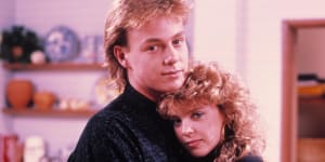 Jason Donovan and Kylie Minogue (Scott and Charlene) in their Neighbours heyday.
